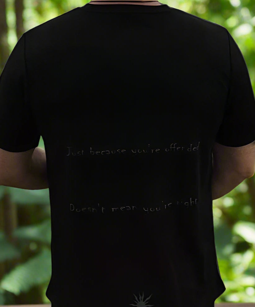 "Doesn't Mean You're Right" Dry fit T Shirt